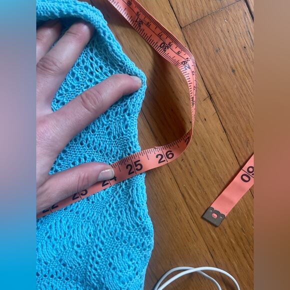 70s Vintage Jantzen Blue Knit Pantsuit - Picture 10 of 15